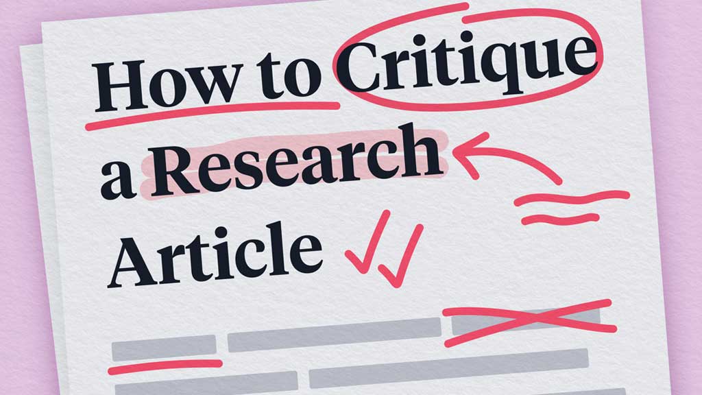 critique paper about research