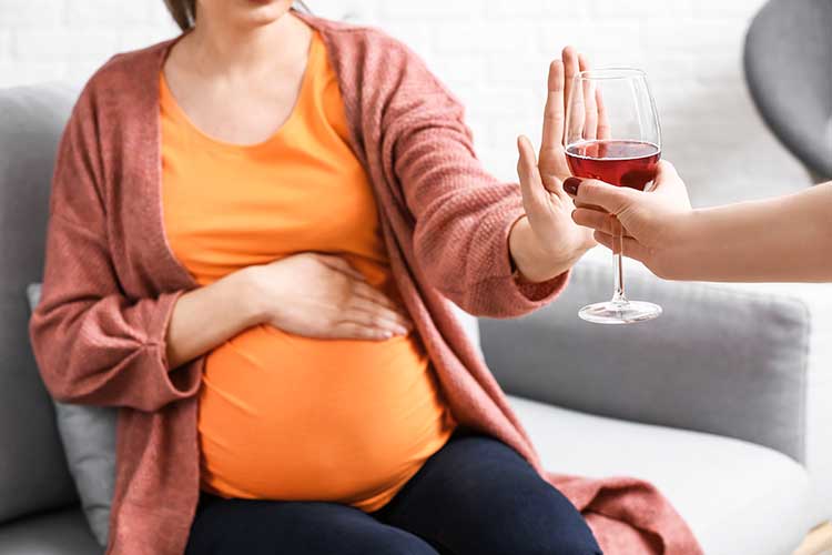 preterm birth pregnant woman avoiding alcohol