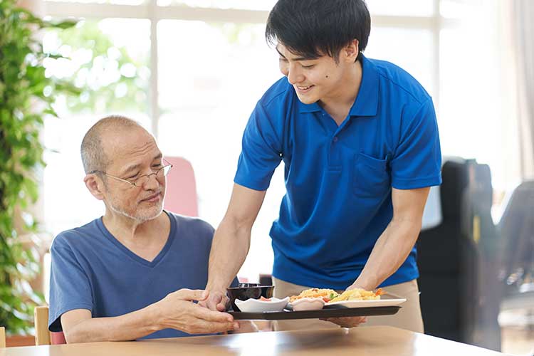 workforce planning staff member with resident