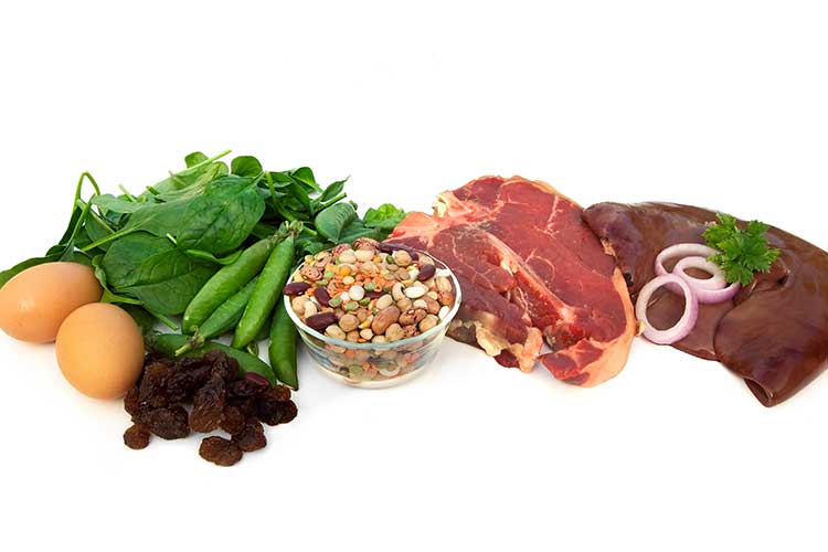 iron deficiency iron-rich foods