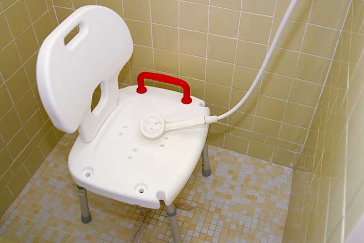 activities of daily living shower chair