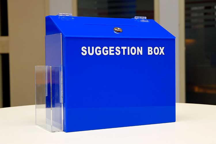 element F suggestion box