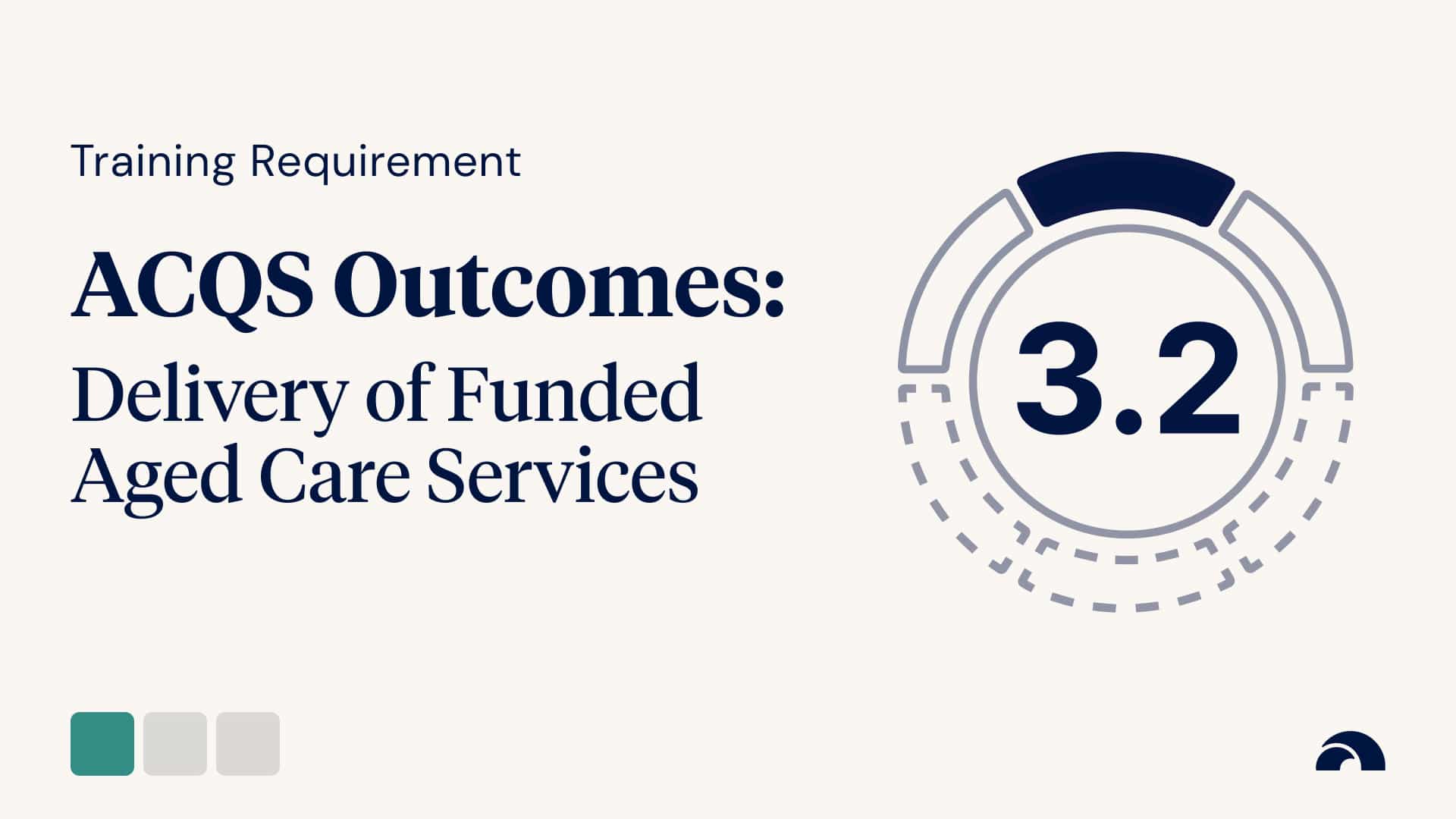 Training Requirement: Outcome 3.2, Delivery of Funded Aged Care Services