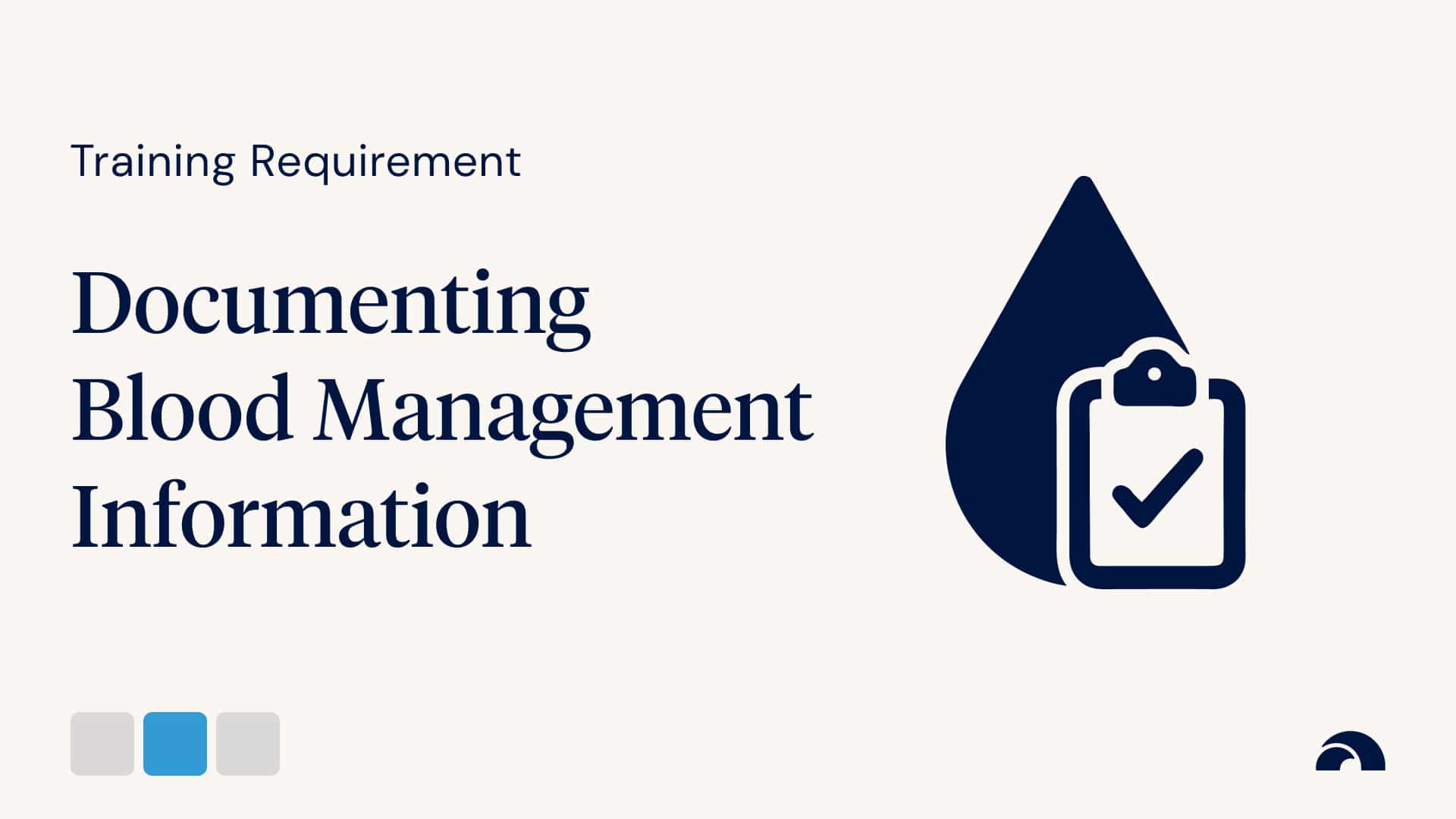 Documenting Blood Management Information