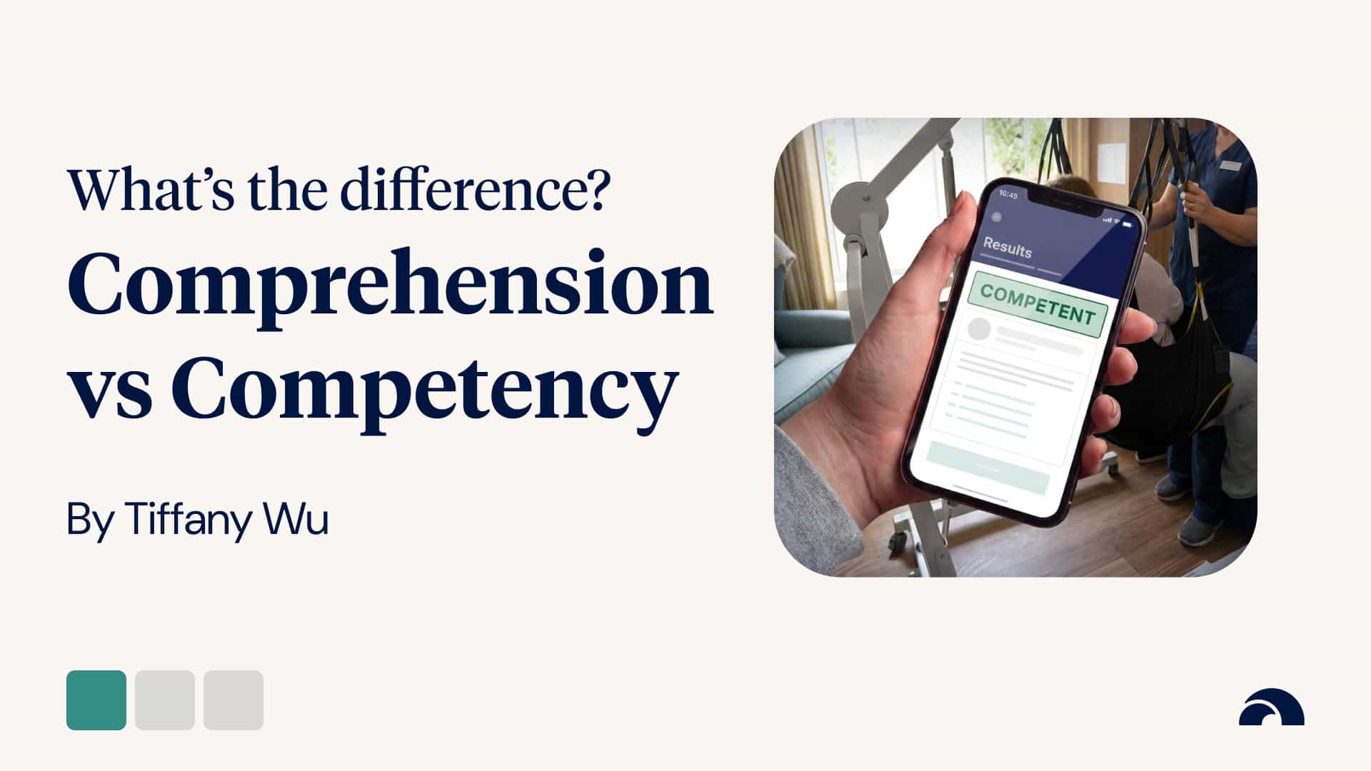 Comprehension vs Competency
