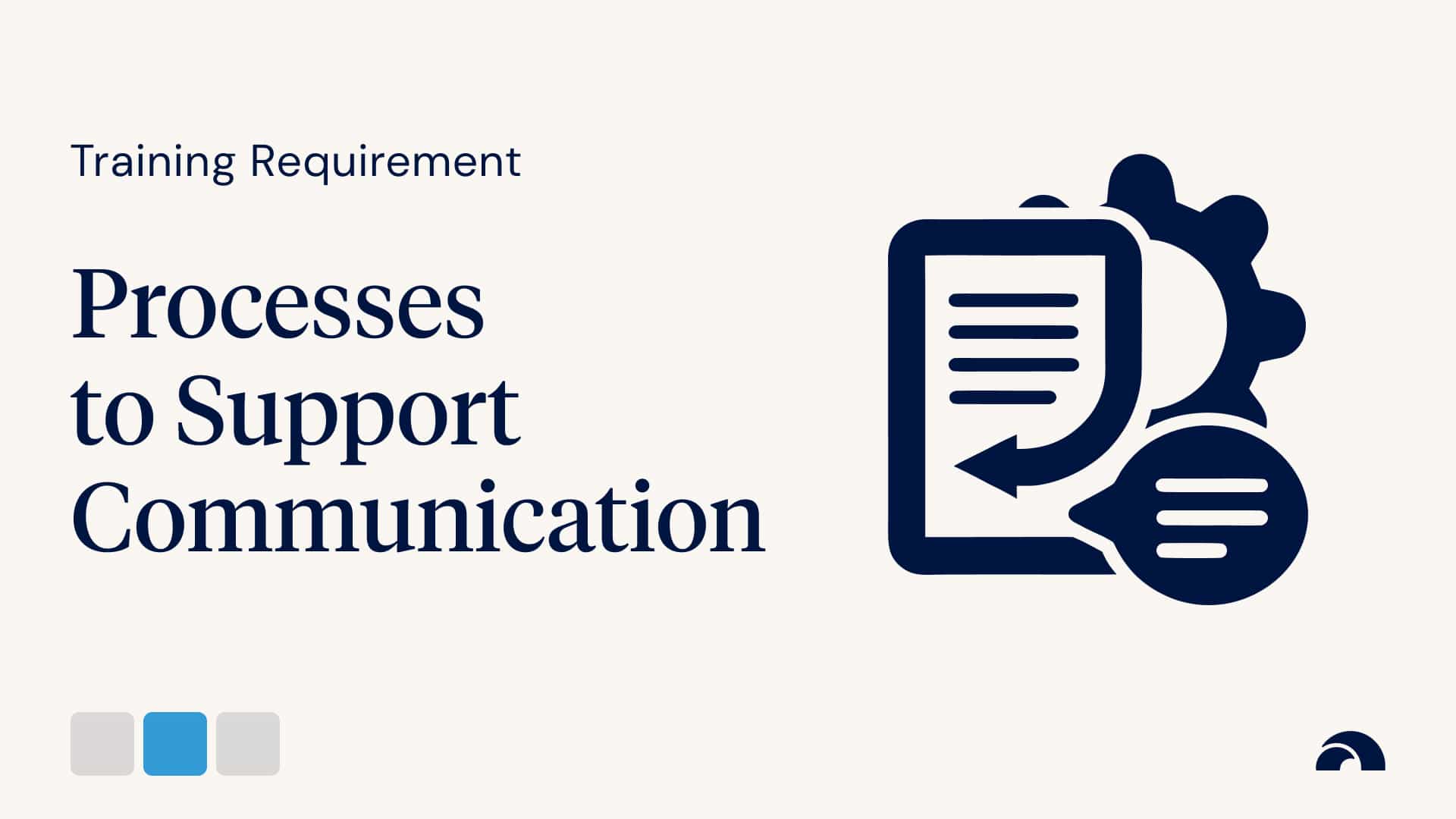 Organisational Processes to Support Effective Communication