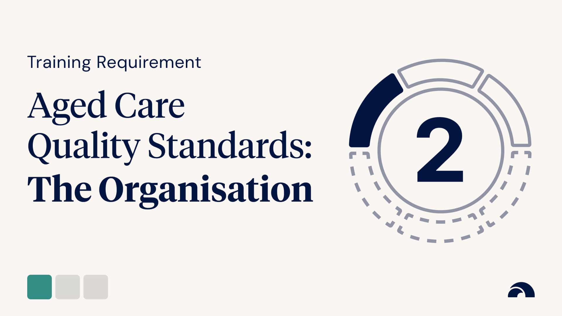 Training Requirement: Standard 2, The Organisation