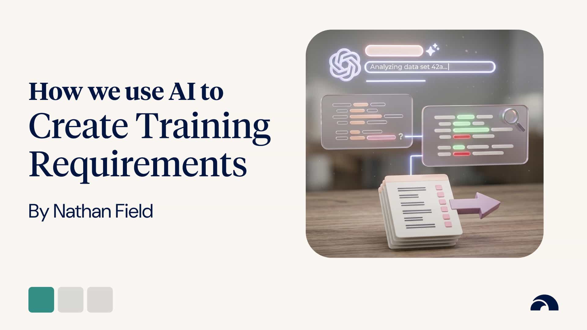 How we use AI to create Training Requirements