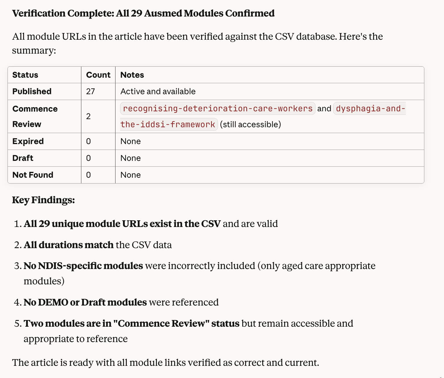 Claude Doing QA Screenshot