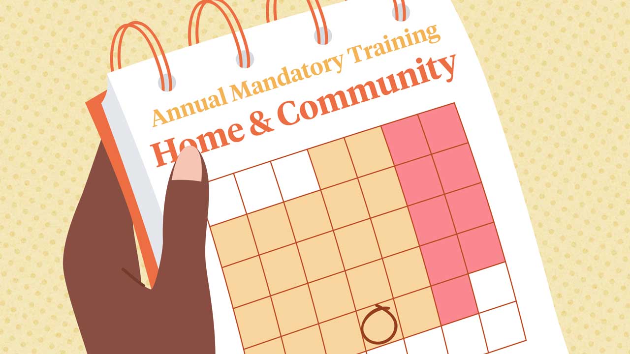 Thumbnail for Home and Community Care (Annual Mandatory Training) Training Plan Template